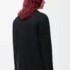 Workwear-Jacke aus Wolle und Kaschmir Schwarz