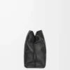 XL Flamenco Clutch aus Nappakalbsleder Schwarz