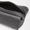 XS Military Messenger Bag aus weichem genarbtem Kalbsleder in Anthrazit