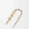 Zweifarbige Donut-Kette Silber/Gold