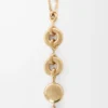Zweifarbige Donut-Kette Silber/Gold