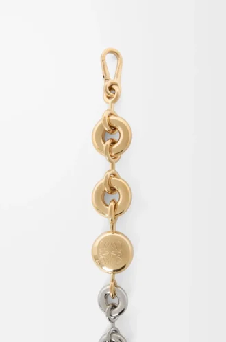 Zweifarbige Donut-Kette Silber/Gold